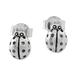 Cute Ladybugs,'Sterling Silver Ladybug Stud Earrings from Thailand'