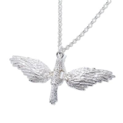 Fast Flight,'Artisan Crafted Hummingbird Necklace'