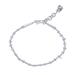 Rosa Love,'Silver Link Bracelet with Extender Chain from Thailand'