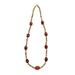 Exotic Passion,'Agate & Coconut Long Beaded Necklace Handcrafted in Brazil'