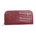 Red Croc,'Red Embossed Leather Wallet from Bali'