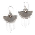 Summer Wind,'Gold-Accented Sterling Silver Dangle Earrings'