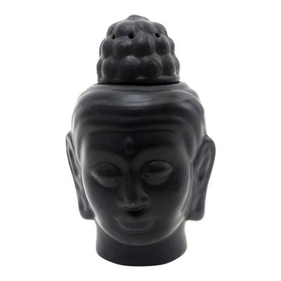 Buddha Head,'Hand Crafted Buddha Oil Warmer from B...