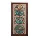 'Wood Copper and Bronze Wall Decor With Pre-Inca Faces'