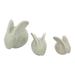 'Chiang Mai Rabbits' (set of 3) - Hand Crafted Celadon Ceramic Sculptures