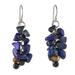 'Afternoon Blue' - Artisan Jewelry Lapis Lazuli Dangle Earrings