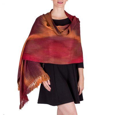 Maya Firebird,'Unique Rayon Shawl'