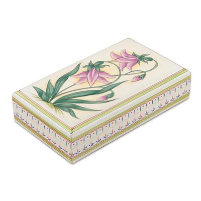 Passionate Blossoms,'Handcrafted Floral Jewelry Box from India'