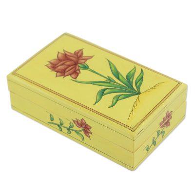 Indian Wildflower,'Papier Mache Box'