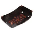 Caramel Pyramid Tattoo,'Leather Catchall in Caramel Brown Artisan Crafted in Peru'