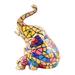 'Colorful Elephant Aluminum Figurine Hand-painted in India'