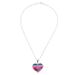 Love from Peru,'Sterling Silver and Wool Blend Heart Necklace from Peru'