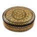 Kashmir Opulence,'Exquisite Black and Gold Decorative Box'