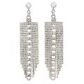 Decadent Chandeliers,'Beaded Sterling Silver Waterfall Earrings from Thailand'