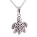 Trinity Turtle,'Sterling Silver Celtic Trinity Knot Turtle Pendant Necklace'