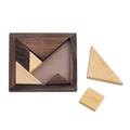 Geometric Muse,'Handcrafted Geometric Wood Puzzle from India'