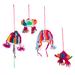 Colorful Andean Tradition,'Crocheted Peruvian Ornaments with Andean Hats (Set of 4)'