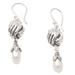 Open Harmony,'Cultured Pearl and Sterling Silver Dangle Earrings'