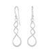 Droplet Twist,'Sterling Silver Twisting Dangle Earrings from Thailand'