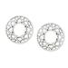 Attractive Circles,'Handcrafted 925 Sterling Silver Stud Earrings from Thailand'