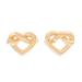 Lassos of Love,'Modern Thai 18k Gold Plated Sterling Silver Stud Earrings'