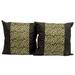 Leopard's Lair,'Set of 2 Animal Print Cotton Pillow Covers'