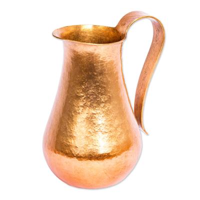 Michoacan Magic,'Hand Hammered Copper Pitcher from Mexico'