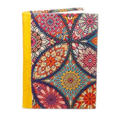 Colorful Kaleidoscope,'Artisan Crafted Amate Paper Journal'