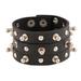 Edged Out,'Handmade Studded Leather Cuff Bracelet'