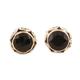 Black As Night,'Small Black Onyx Stud Earrings from India'