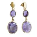 Brilliant Revelation,'Ten Carat Amethyst Earrings'