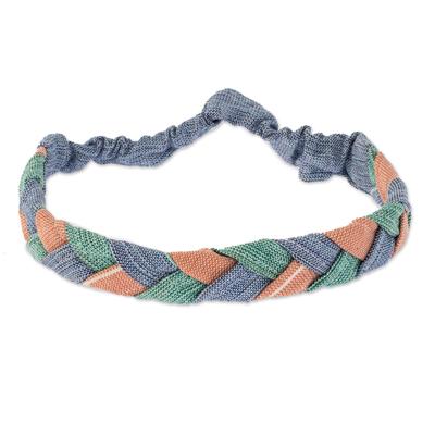 Sololá Summer,'Multicolored Braided Cotton Headband'
