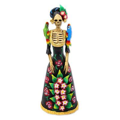 La Catrina Regina,'Handmade Ceramic Day of the Dead Statuette'