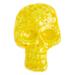 Skull in Yellow,'Yellow Day of the Dead Skull Ceramic Magnet from Mexico'