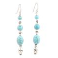 Healing Wishes,'Sterling Silver Dangle Earrings with Calcite Gemstones'