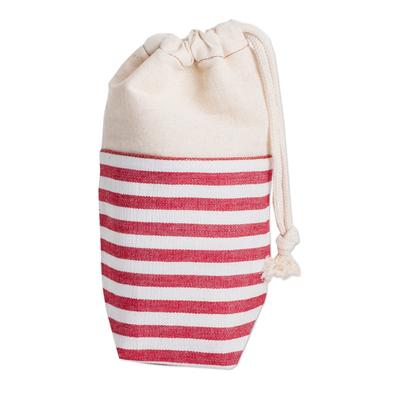 Caffeine Fix,'Reusable Handwoven Striped Cotton Drawstring Coffee Bag'