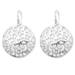 Eden of Love,'Traditional Leafy Round Sterling Silver Dangle Earrings'