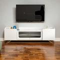 Mercer41 Niebla TV Stand Contemporary Entertainment Center Wood in White | 18.98 H x 63.07 W x 12.28 D in | Wayfair