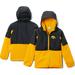 Youth Columbia Black Iowa Hawkeyes Flanker Raglan Full-Zip Hoodie