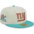 Men's New Era Cream/Mint York Giants City Icon 59FIFTY Fitted Hat