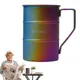 Tasses à café uniques et colorées en acier inoxydable pour homme mug en métal de randonnée
