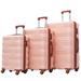 Hardshell Luggage Sets 3 Pcs Spinner Suitcase with TSA Lock Lightweight