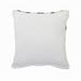 HomeRoots 20" X 20" White And Black 100% Cotton Geometric Zippered Pillow