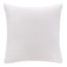 HomeRoots 20" X 20" Ivory 100% Cotton Zippered Pillow