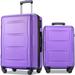 Travel Suitcase Sets 2 Piece Expanable Spinner Wheel ABS Lightweight Suitcase and TSA Lock Camp Trunks 20"/28"