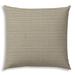 HomeRoots 20" X 20" Natural Brown Blown Seam Solid Color Throw Indoor Outdoor Pillow - 18