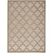 HomeRoots 6' X 9' Beige Geometric Flatweave Area Rug - 6' x 9'