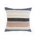 HomeRoots 24" X 24" White Zippered Striped Indoor Outdoor Throw Pillow - 24" x 24"