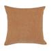 HomeRoots 20" X 20" Orange And Brown 100% Cotton Zippered Pillow