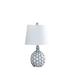 HomeRoots 20" Blue And White Ceramic Table Lamp With Off White Drum Shade - 11